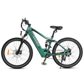 Electric Bike SAMEBIKE XD26 - 750W Motor 48V14AH Battery 45KM Range Mechanical Disc Brakes - Green